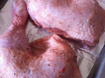 step2: 取出醃製好的雞腿，退冷30分鐘。