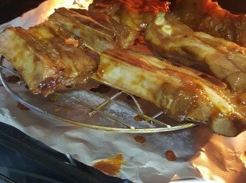 step3: 將金沙骨反面再焗10分鐘