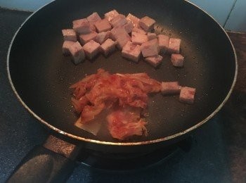 step3: 落泡菜炒兩炒