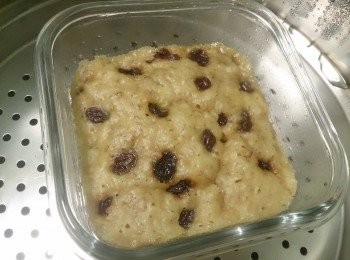 step7: 蒸籠先預熱（大火到水滾），將麵糊放入蒸約25-30分後關火，悶5-10分即可。