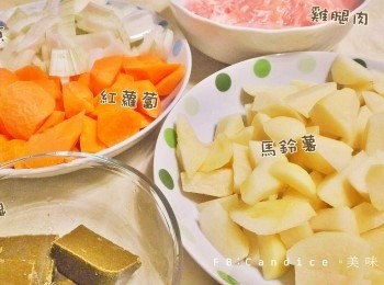 step1: <span class="group_1">食材</span>備好。