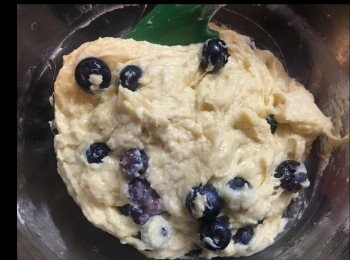 step3: 加入藍莓搞混。