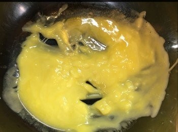 step1: 將牛油用microwave mode 叮20秒。