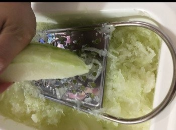 step1: 冬瓜去皮磨蓉，備用