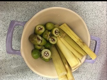 step2: 竹庶及青欖開半