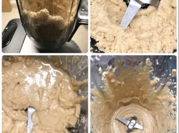 step1: 😋白鑊炒香白芝麻炒至轉色及有香味
😋白芝麻放涼後放入攪拌機攪至變醬，不要加水。