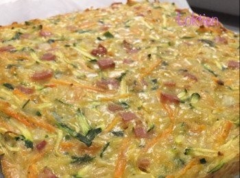 step3: 倒入已塾煮食紙的焗盆，放入已預熱的焗爐用180度焗大約40分鐘，或當輕按中間的位置已經變硬，便是熟，取出在架上放涼，切件享用。

如放入muffin 型的焗盆，焗大約20至25分鐘便可。請自行調整所需時間。