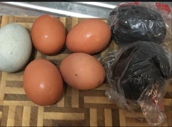 step1: 準備好材料，全部放入鍋打發均勻