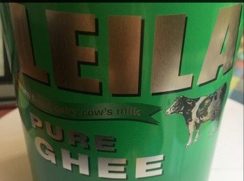 step1: 馬來西亞製［無水酥油］＝台灣叫［無水奶油 ］

可在印度/巴基斯坦/商店購買，小400克約45元，中800克約80元