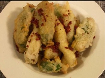 step8: 上桌時灑上一些火腿茸便可。