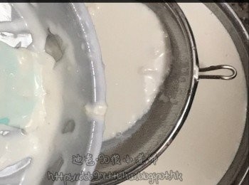 step2: 混合至無粒粒，再過篩一次確保無微粒。