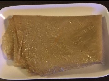 step1: 腐皮1片。