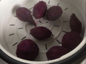 step1: 蒸熟紫薯