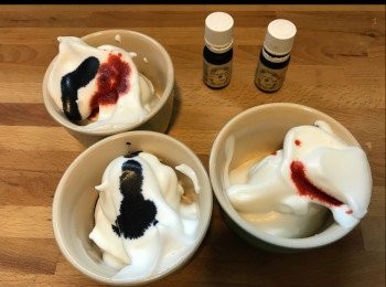 step5: 可加入唔同顏色色素。