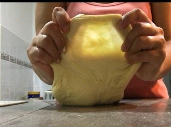 step2: 搓至起筋膜