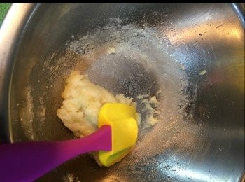step4: 拌至團，離火