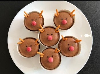 step8: 眼=朱古力
鼻=糖/朱古力
耳=百力滋/餅乾