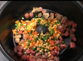 step5: 加入粟米蓉。