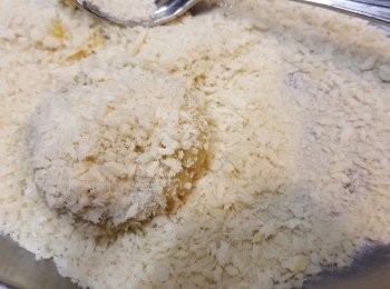 step6: 再沾滿麵包糠