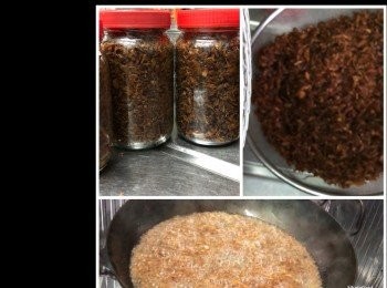 step4: 猛油炸5分鐘。
撈起攤涼吹乾散熱。
入樽放雪櫃。