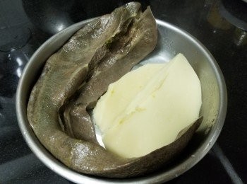 step5: 豬橫脷，螺片(已煲過湯)