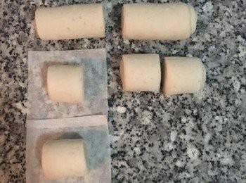 step10: 每條再對切，成8個饅頭。