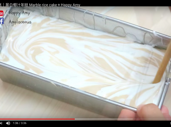 step5: 再用筷子勾劃出雲石紋。