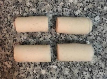 step9: 每條再對切，成4條；