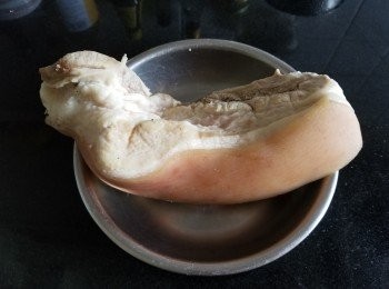 step8: 五花腩，煲湯後做另一個餸菜