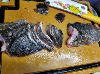 step4: 將魚肉切開厚片