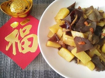 step4: 最後，即可盛盤享用果香風味年菜「添福添壽好運旺」【豆豆愛的料理】。