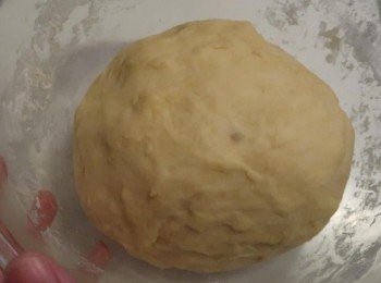 step4: 將步驟三發酵完的麵團取出，體積約是一開始的1.5-2倍大。