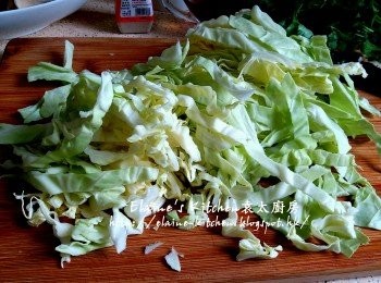 step3: 椰菜切絲