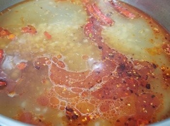 step6: 再加水、鹽、陳醋... 大火煮滾!