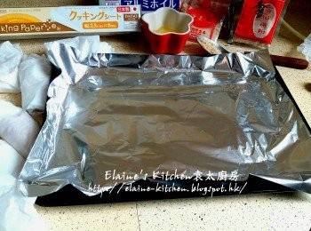 step7: 焗盤放上錫紙