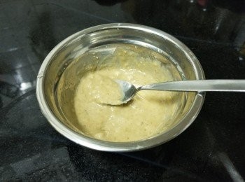 step5: 腐乳，雞粉，糖，胡椒粉，燒酒撈成糊狀