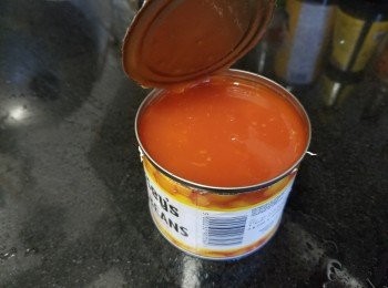 step6: 細罐茄汁豆