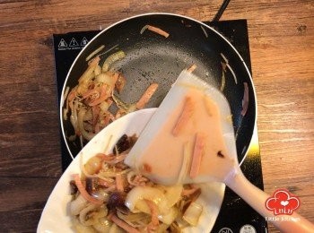step6: 爆炒均勻後，先上碟備用