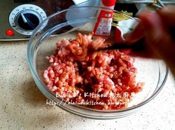 step7: 豬肉碎加入<span class="group_2">醃料</span>拌勻靜待30分鐘