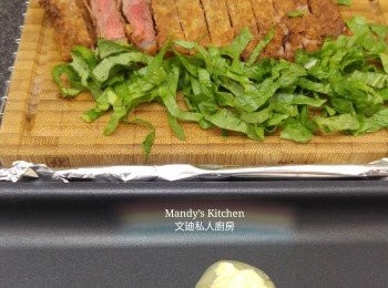 step8: 可用蒜片牛油略煎