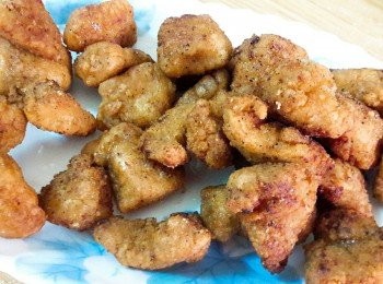 step7: 炸好後用厨房紙巾吸油 , 放一旁備用