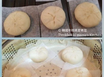 step15: 做好的包放在焗爐紙上，侍發酵15-20分鐘後才可以拿去蒸。