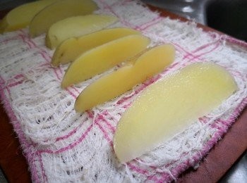 step4: 徹底吸乾水分後放架上風乾1小時