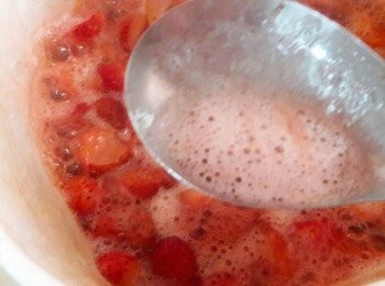 step8: 把泡沫撈去