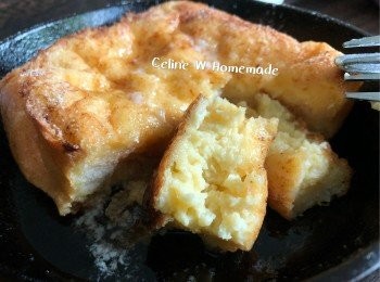 step2: 完成後可灑上糖粉加入牛油 楓糖漿 ，也可因應自己的口味可配上自己喜歡的配料