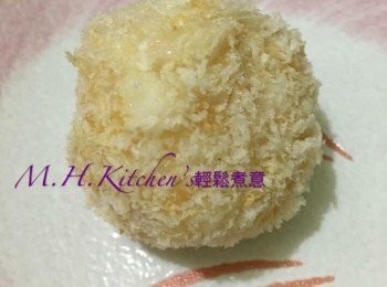 step16: 放入麵包糠內黏上麵包糠
