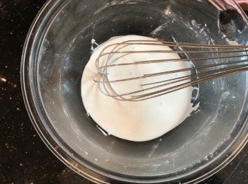 step4: 加入125g水搞勻至無粒