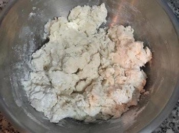 step5: 攪拌到液體完全被吸收；