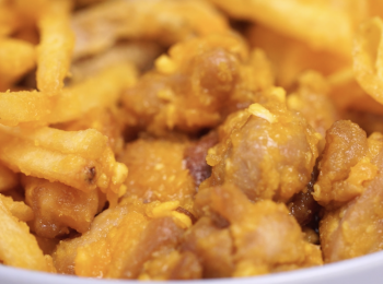 step5: #鹹蛋黃炸魚皮 #鹹蛋黃薯片 #鹹蛋黃薯條  #鹹蛋黃炸雞 完成