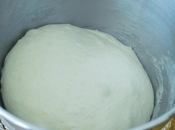 step3: 將麵糰放入塗有油的大碗內，用保鮮膜封好，靜置最少兩個小時，麵糰會脹大一倍